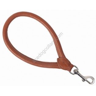 Super Soft Rolled Leather Hand Holder Loop lead : Overall Length is 25 cm (10") Thickness 10 mm  : Tan 